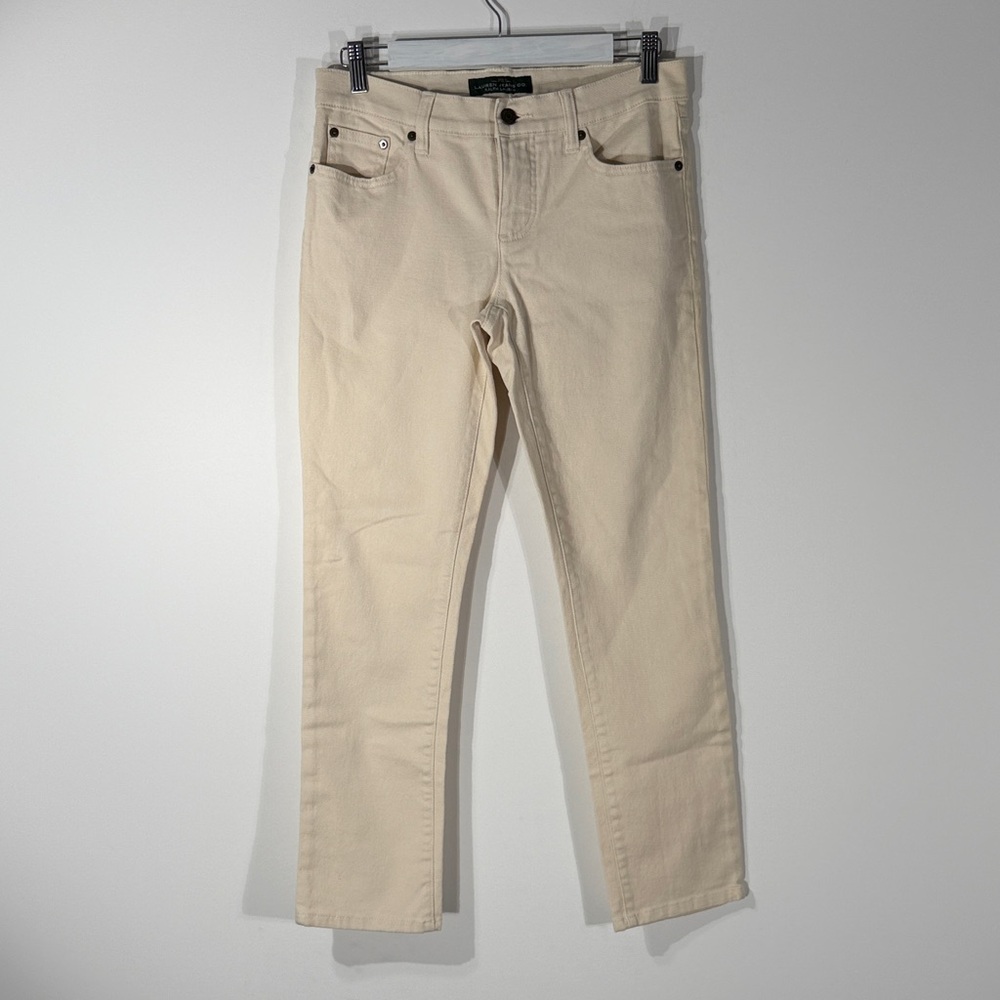 Ralph Lauren Cream Ankle & Cropped Jeans